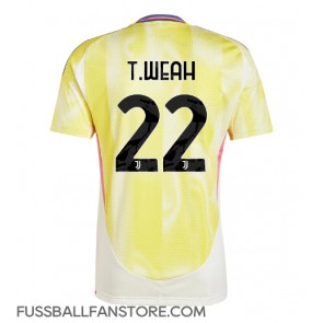 Juventus Timothy Weah #22 Replik Auswärtstrikot 2024-25 Kurzarm